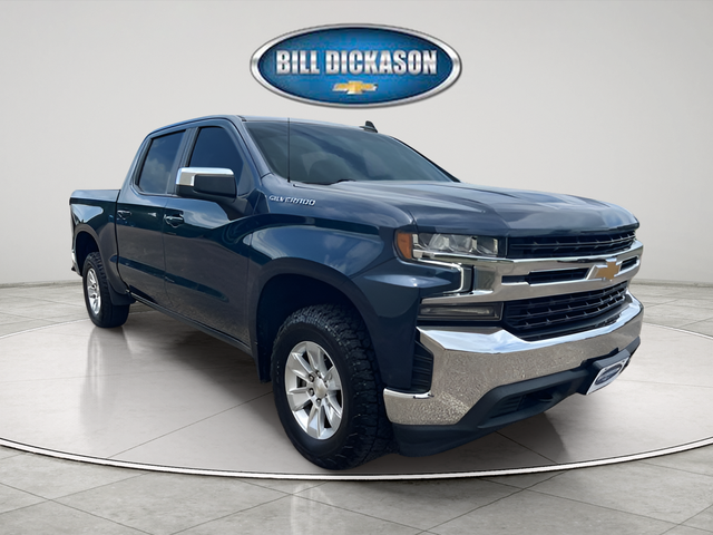 Blue Metallic 2021 Chevrolet Silverado 1500 LT Crew Cab 4WD Pickup Truck Four-Wheel Drive 8-Speed Automatic