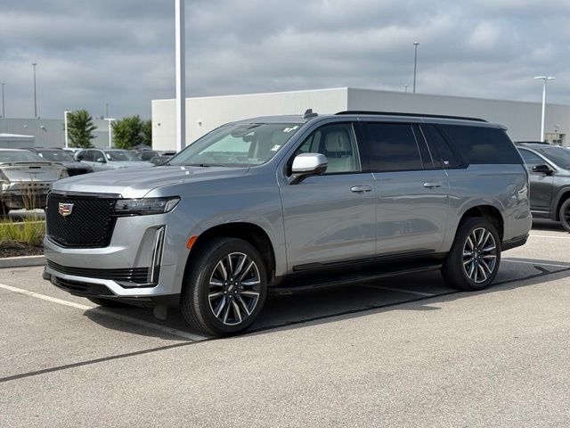 Argent Silver Metallic 2024 Cadillac Escalade ESV SUV / Crossover Four-Wheel Drive Automatic