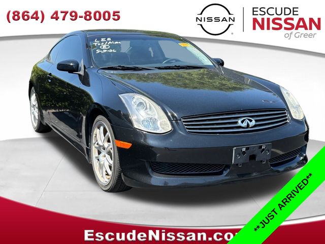 Black Obsidian 2007 INFINITI G35 Coupe RWD Coupe Rear-Wheel Drive 6-Speed Manual Overdrive
