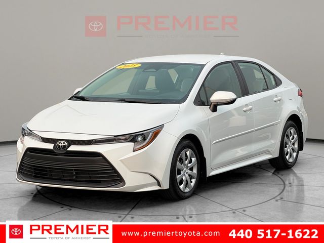 White (Wind Chill Pearl) 2025 Toyota Corolla Sedan Front-Wheel Drive Continuously Variable Transmission