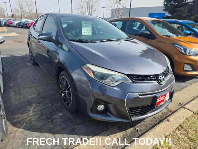 Gray 2015 Toyota Corolla S Plus Sedan Front-Wheel Drive 4-Speed Automatic