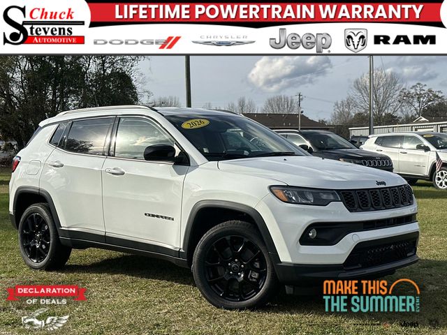Bright White Clearcoat 2026 Jeep Compass Latitude 4WD SUV / Crossover Four-Wheel Drive 8-Speed Automatic