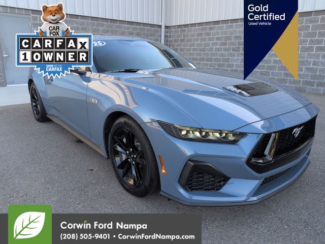 Vapor Blue 2025 Ford Mustang Coupe Rear-Wheel Drive 6-Speed Manual