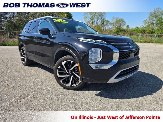 Black 2024 Mitsubishi Outlander SEL S-AWC SUV / Crossover All-Wheel Drive Continuously Variable Transmission