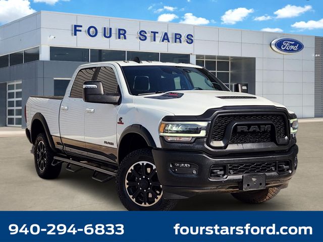 Bright White Clearcoat 2023 RAM 2500 Pickup Truck Four-Wheel Drive 6-Speed Automatic