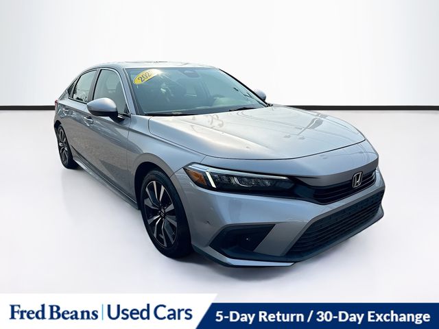 Gray 2023 Honda Civic Sedan Front-Wheel Drive Continuously Variable Transmission