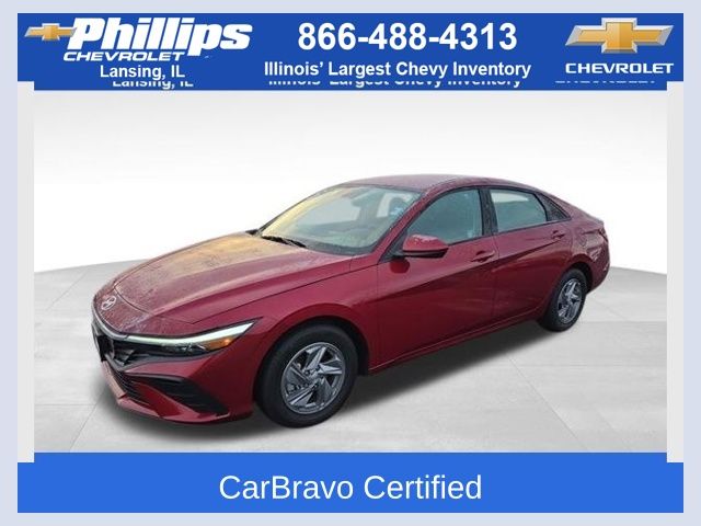 Ultimate Red 2025 Hyundai Elantra SE FWD Sedan Front-Wheel Drive Continuously Variable Transmission