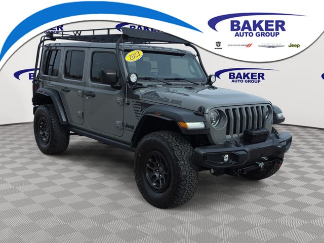 Sting-Gray Clearcoat 2023 Jeep Wrangler SUV / Crossover Four-Wheel Drive 8-Speed Automatic