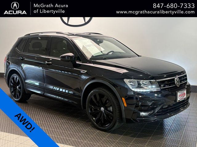 Deep Black Pearl 2021 Volkswagen Tiguan SUV / Crossover All-Wheel Drive 8-Speed Automatic