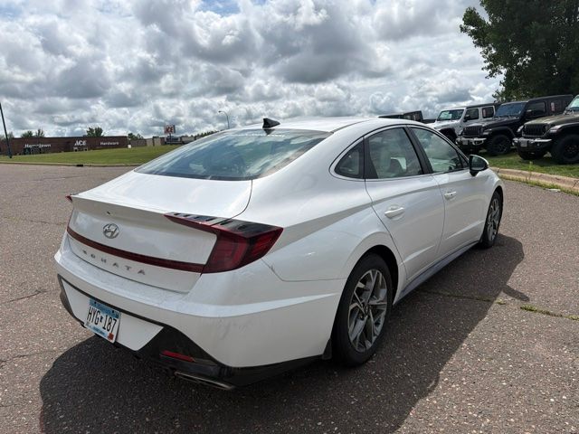 2022 Quartz White Hyundai Sonata SEL FWD Sedan