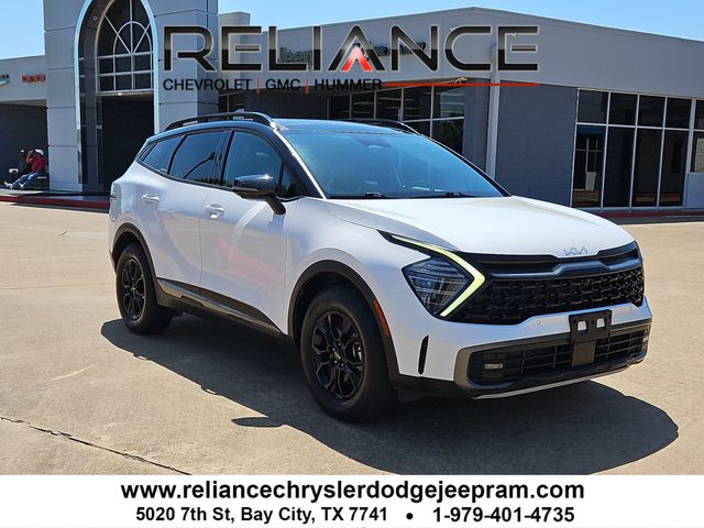 Glacier White Pearl/Ebony Black Roof 2023 Kia Sportage SUV / Crossover All-Wheel Drive 8-Speed Automatic