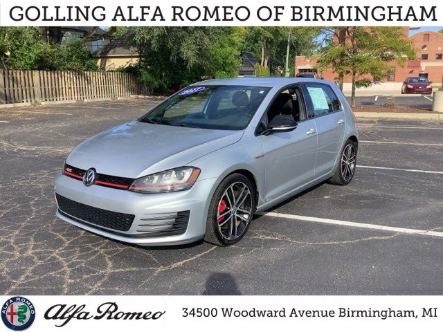 Reflex Silver Metallic 2017 Volkswagen Golf GTI Hatchback Front-Wheel Drive 6-Speed Dual Clutch