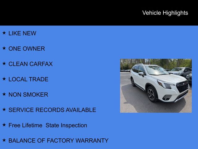 2023 Subaru Forester Touring White at South Hills Kia