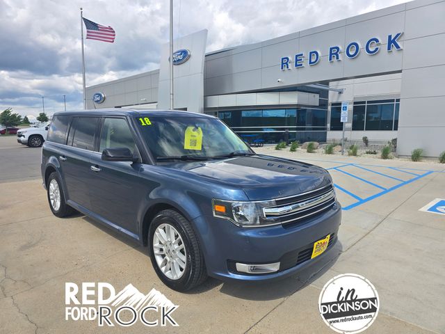 Blue Metallic 2018 Ford Flex SEL AWD SUV / Crossover All-Wheel Drive 6-Speed Automatic
