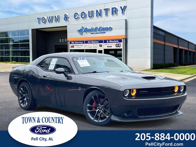 Gray (Granite Pearlcoat) 2021 Dodge Challenger Coupe Rear-Wheel Drive 8-Speed Automatic
