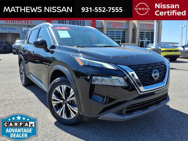Super Black 2023 Nissan Rogue SV AWD SUV / Crossover All-Wheel Drive Continuously Variable Transmission