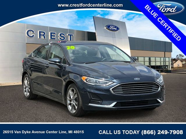 Alto Blue Metallic Tinted Clearcoat 2020 Ford Fusion Sedan Front-Wheel Drive 6-Speed Automatic