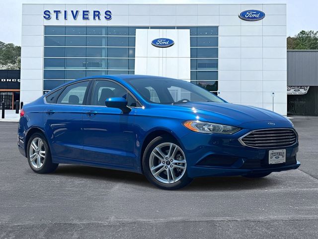 Lightning Blue 2018 Ford Fusion SE Sedan Front-Wheel Drive 6-Speed Automatic
