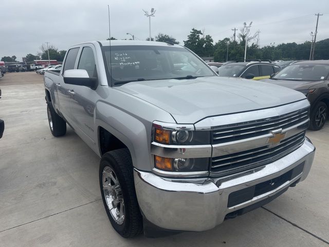 Silver 2017 Chevrolet Silverado 2500HD LT Crew Cab 4WD Pickup Truck Four-Wheel Drive 6-Speed Automatic Overdrive