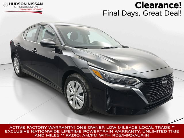 Super Black 2025 Nissan Sentra S FWD Sedan Front-Wheel Drive Continuously Variable Transmission