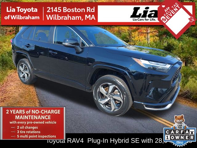 Midnight Black Metallic 2025 Toyota RAV4 Plug-in Hybrid SUV / Crossover All-Wheel Drive Continuously Variable Transmission