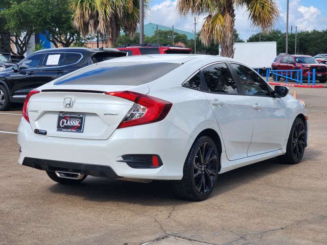 2020 Honda Civic Sport White at Emmons Autoplex