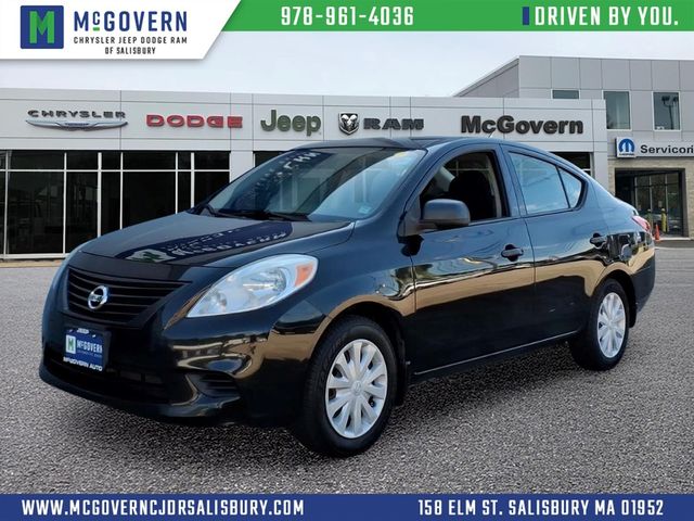 Super Black Metallic 2013 Nissan Versa Sedan Front-Wheel Drive 4-Speed Automatic