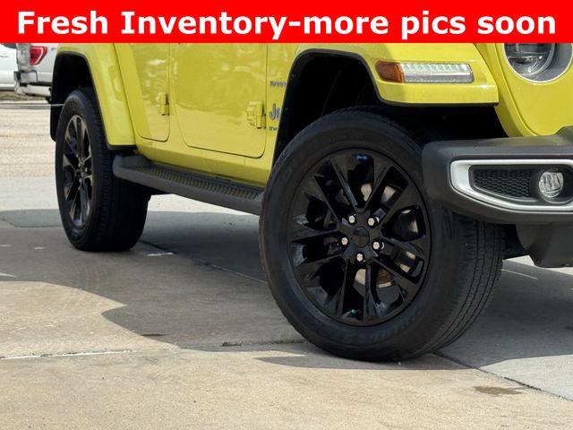 2023 Jeep Wrangler Sahara 4xe Yellow at DeMontrond Gulf Freeway
