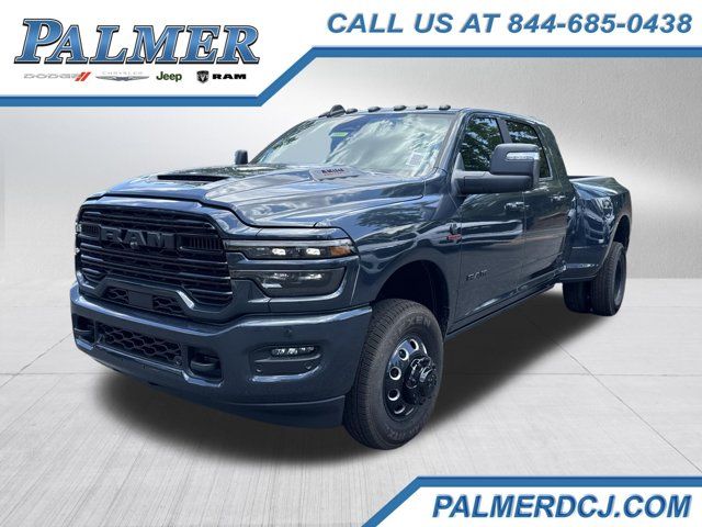Blue 2026 RAM 3500 Pickup Truck Four-Wheel Drive 8-Speed Automatic