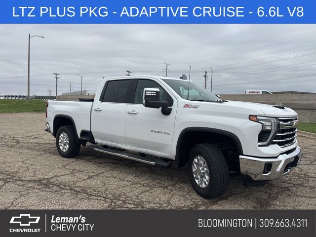 Summit White 2024 Chevrolet Silverado 2500HD LTZ Crew Cab 4WD Pickup Truck Four-Wheel Drive Automatic