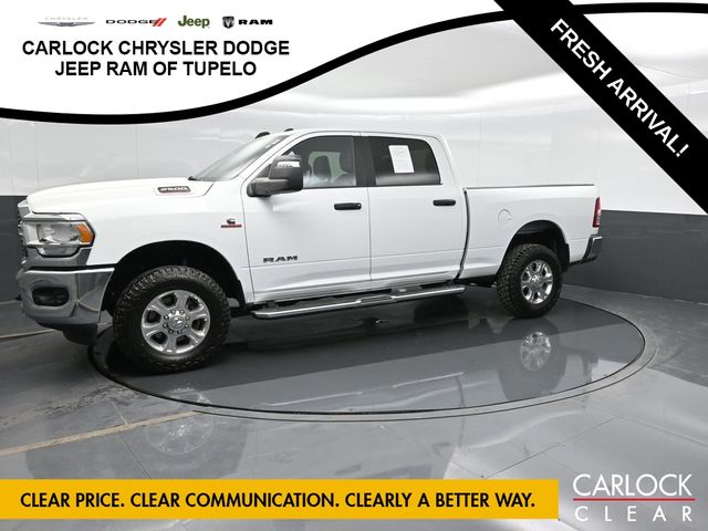 Bright White Clearcoat 2024 RAM 2500 Big Horn Crew Cab 4WD Pickup Truck Four-Wheel Drive 6-Speed Automatic