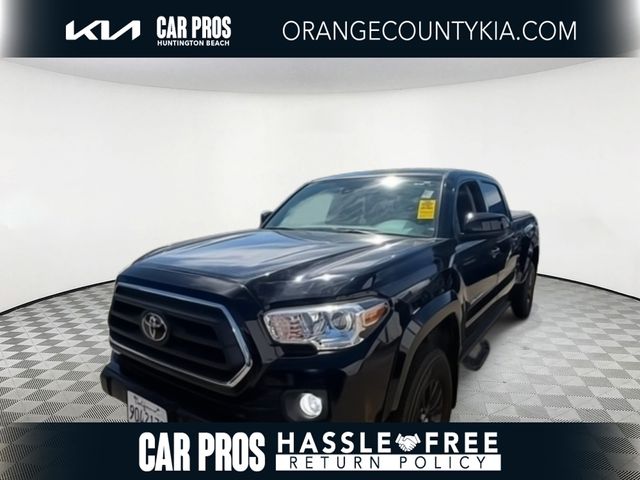 Midnight Black Metallic 2020 Toyota Tacoma SR5 V6 Double Cab LB RWD Pickup Truck 4X2 6-Speed Automatic