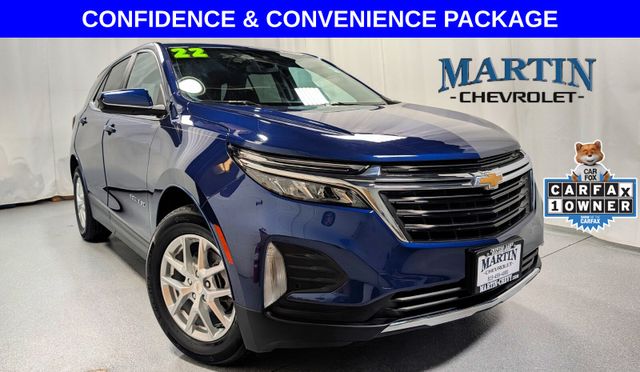 Blue Glow Metallic 2022 Chevrolet Equinox LT FWD with 1LT SUV / Crossover Front-Wheel Drive 6-Speed Automatic Overdrive