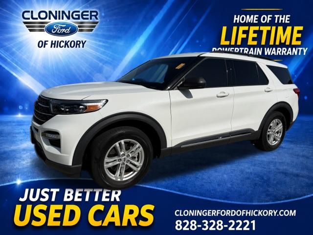 White Metallic 2023 Ford Explorer SUV / Crossover Rear-Wheel Drive Automatic
