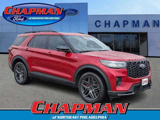 Red Metallic 2025 Ford Explorer SUV / Crossover All-Wheel Drive Automatic