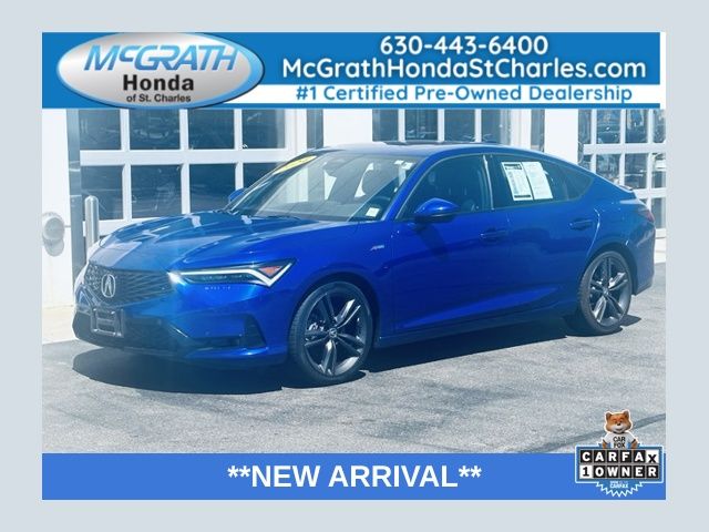 Apex Blue Pearl 2024 Acura Integra FWD with Technology and A-SPEC Package Sedan Front-Wheel Drive Continuously Variable Transmission