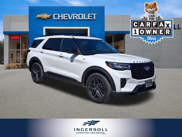 White Metallic 2025 Ford Explorer SUV / Crossover All-Wheel Drive Automatic