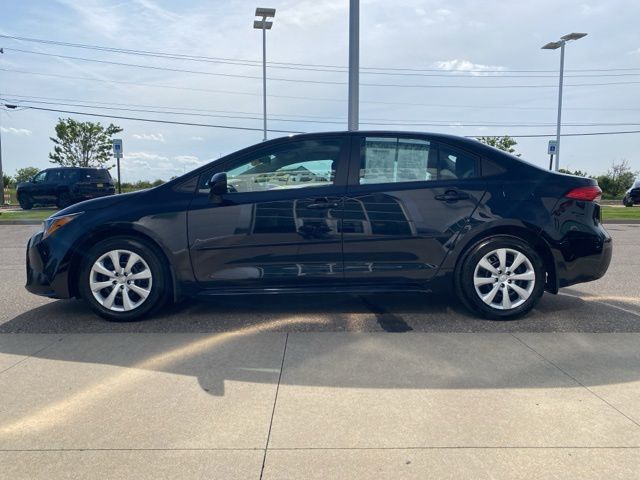 2025 Toyota Corolla LE - Midnight Black Metallic exterior view 8