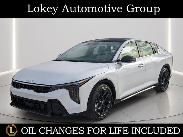 Snow White Pearl 2025 Kia K4 Sedan Front-Wheel Drive 8-Speed Automatic