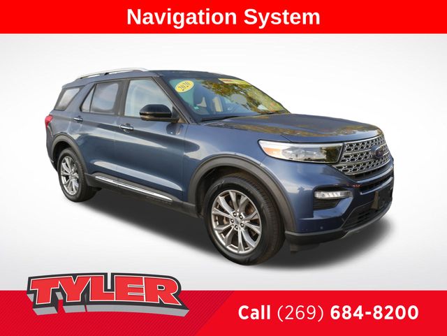 Blue Metallic 2020 Ford Explorer Limited AWD SUV / Crossover All-Wheel Drive Automatic