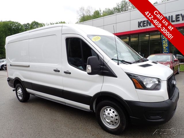 Oxford White 2024 Ford Transit Cargo 350HD Medium Roof LB RWD Van Rear-Wheel Drive