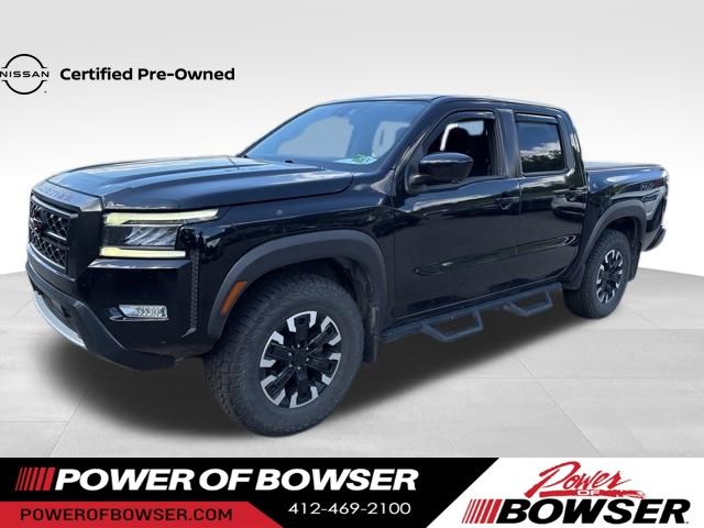 Super Black 2023 Nissan Frontier Pickup Truck Four-Wheel Drive 9-Speed Automatic