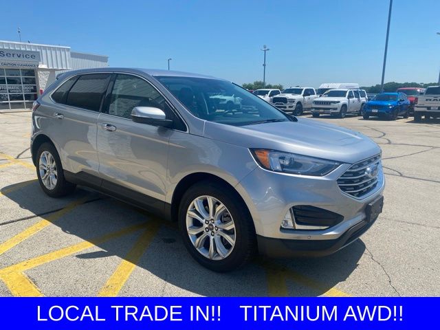 Silver Metallic 2022 Ford Edge SUV / Crossover All-Wheel Drive 8-Speed Automatic
