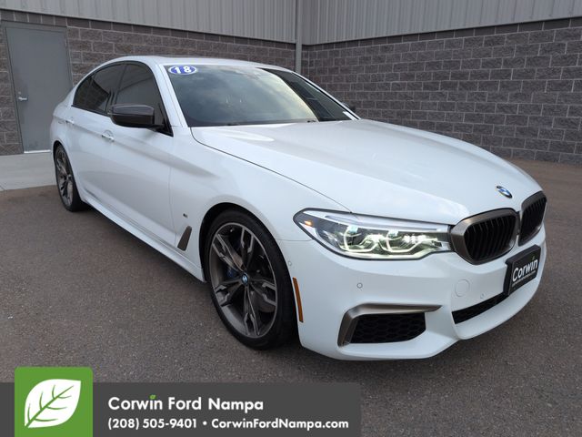 Alpine White 2018 BMW 5 Series Sedan All-Wheel Drive 8-Speed Automatic
