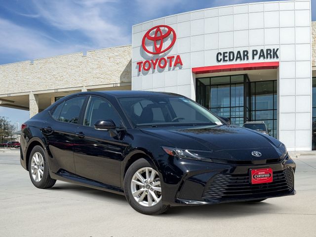 Midnight Black Metallic 2025 Toyota Camry Sedan Front-Wheel Drive Continuously Variable Transmission