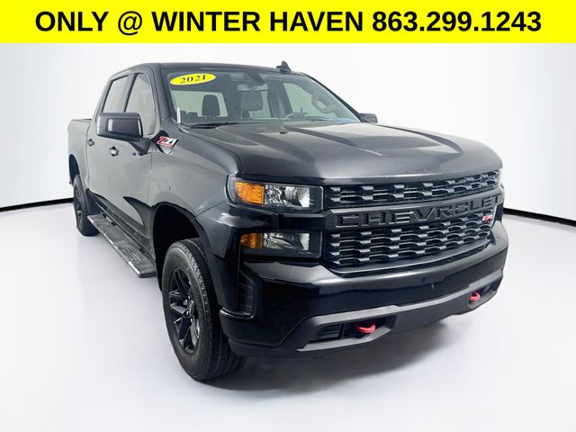 Black 2021 Chevrolet Silverado 1500 Pickup Truck Four-Wheel Drive 6-Speed Automatic Overdrive