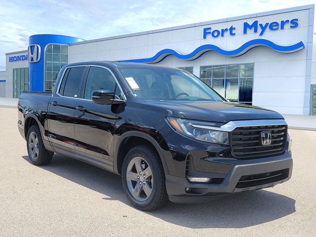 Crystal Black Pearl 2023 Honda Ridgeline Pickup Truck All-Wheel Drive 9-Speed Automatic