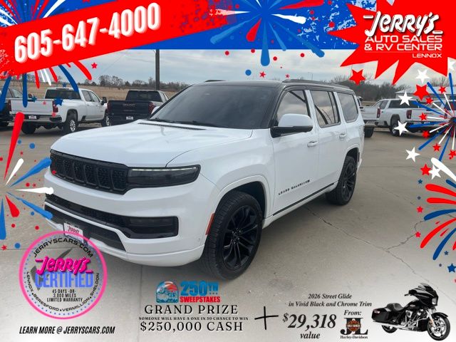 Bright White Clearcoat 2022 Jeep Grand Wagoneer Series II 4WD SUV / Crossover Four-Wheel Drive 8-Speed Automatic