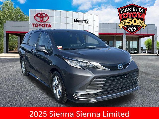 Magnetic Gray Metallic 2025 Toyota Sienna Limited 7-Passenger FWD Minivan Front-Wheel Drive Continuously Variable Transmission
