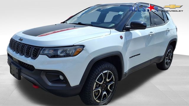 Bright White Clearcoat 2025 Jeep Compass Trailhawk 4WD SUV / Crossover Four-Wheel Drive 8-Speed Automatic